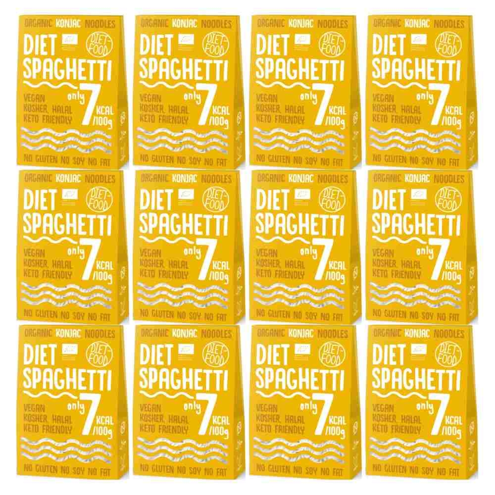 12 x Makaron Konjac Bio Organic Diet Spaghetti 300 g - Diet Food