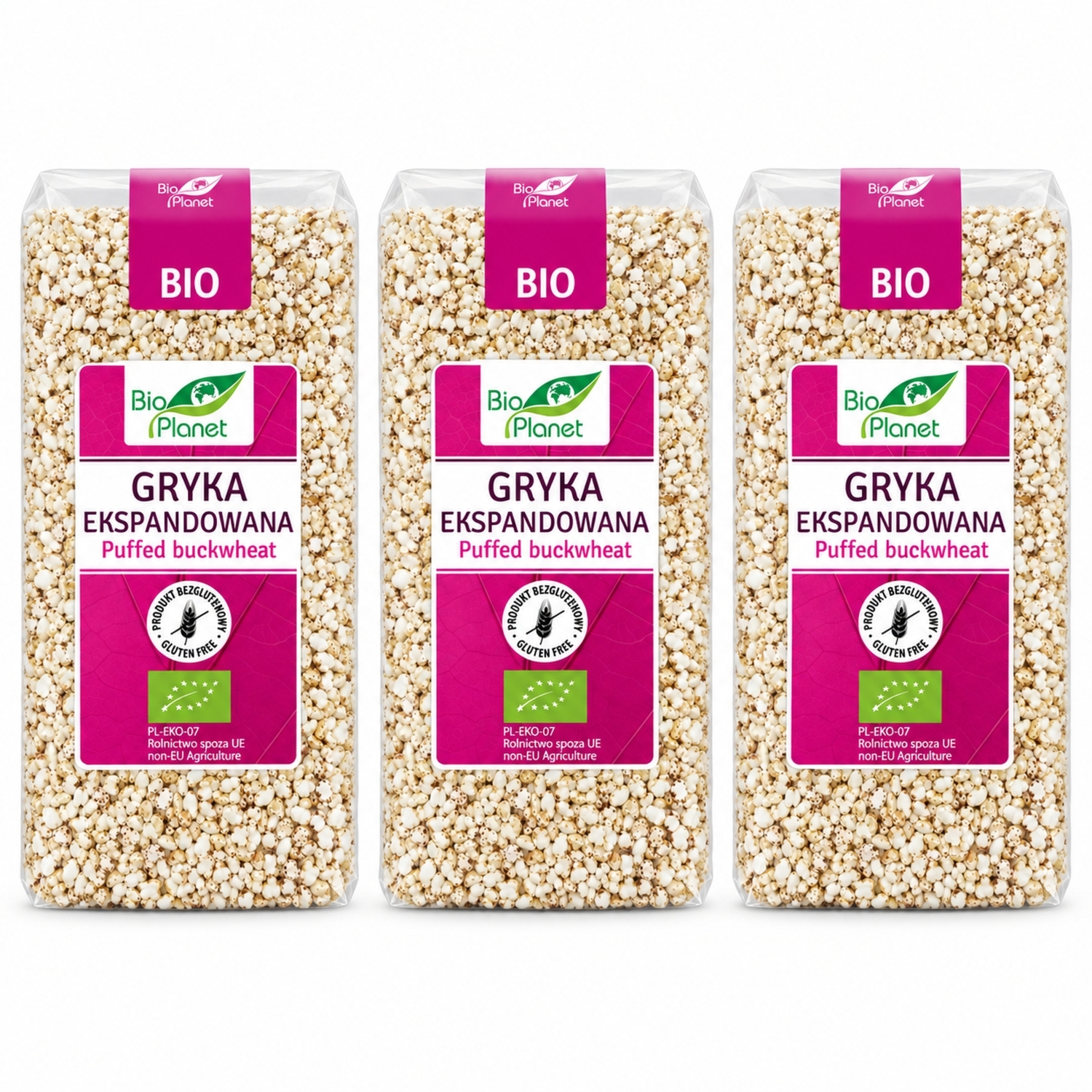 3 x Gryka Ekspandowana Bezglutenowa Bio 100 g - Bio Planet