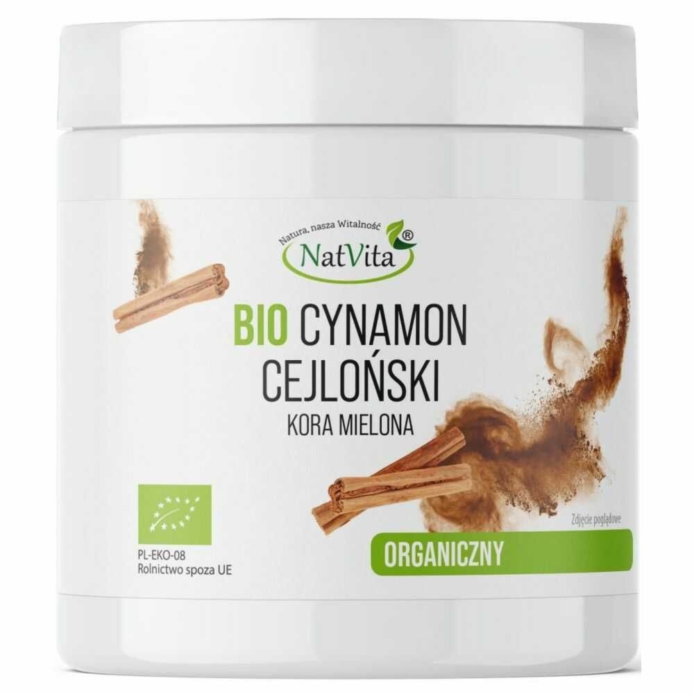 Cynamon Cejloński Mielony Bio 200 g - Natvita