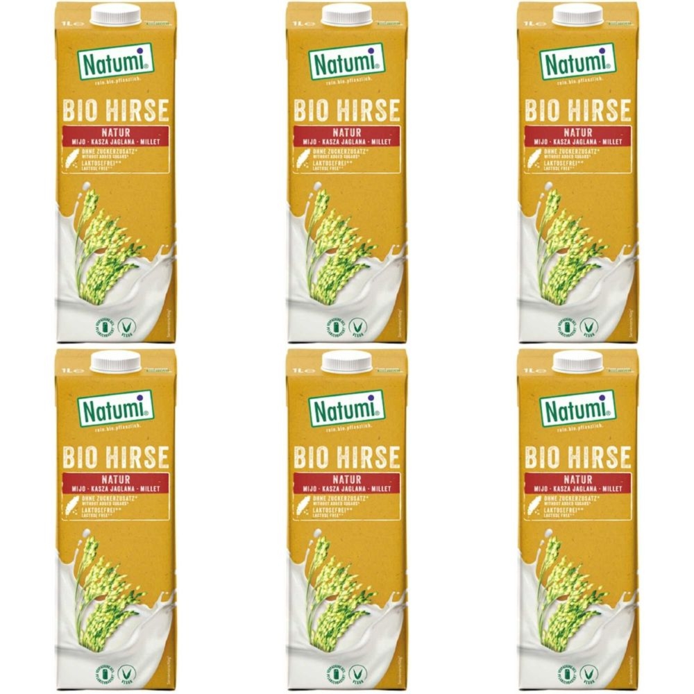 6 x Napój Jaglany Bezglutenowy Bio 1 l UHT - Natumi