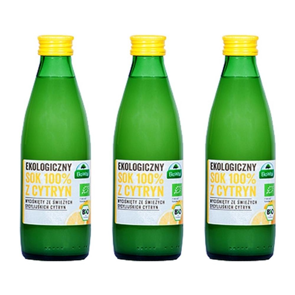 Zestaw 3 x Sok z Cytryn z Sycylli Bio 250 ml Ekowital