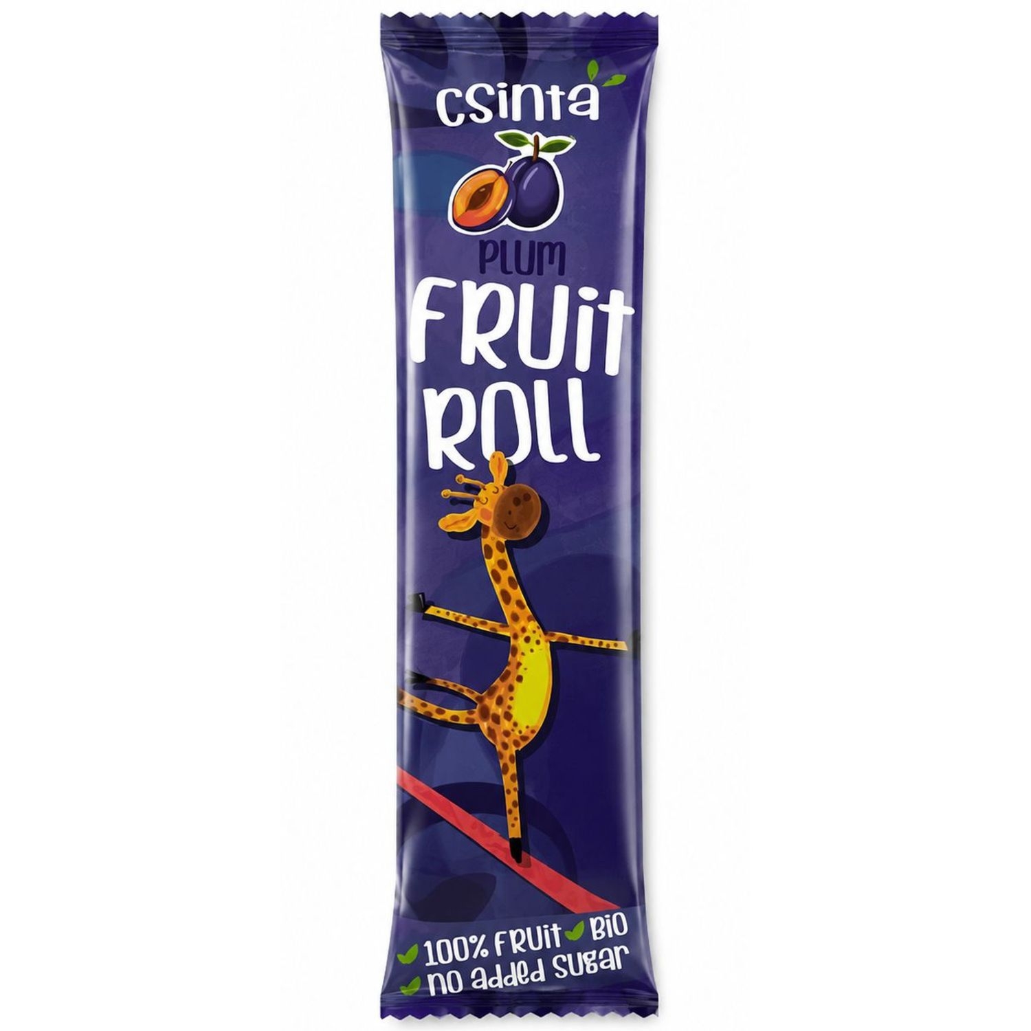 Przekąska Roll Śliwka Bez Dodatku Cukru Bio 12 g - Csinta