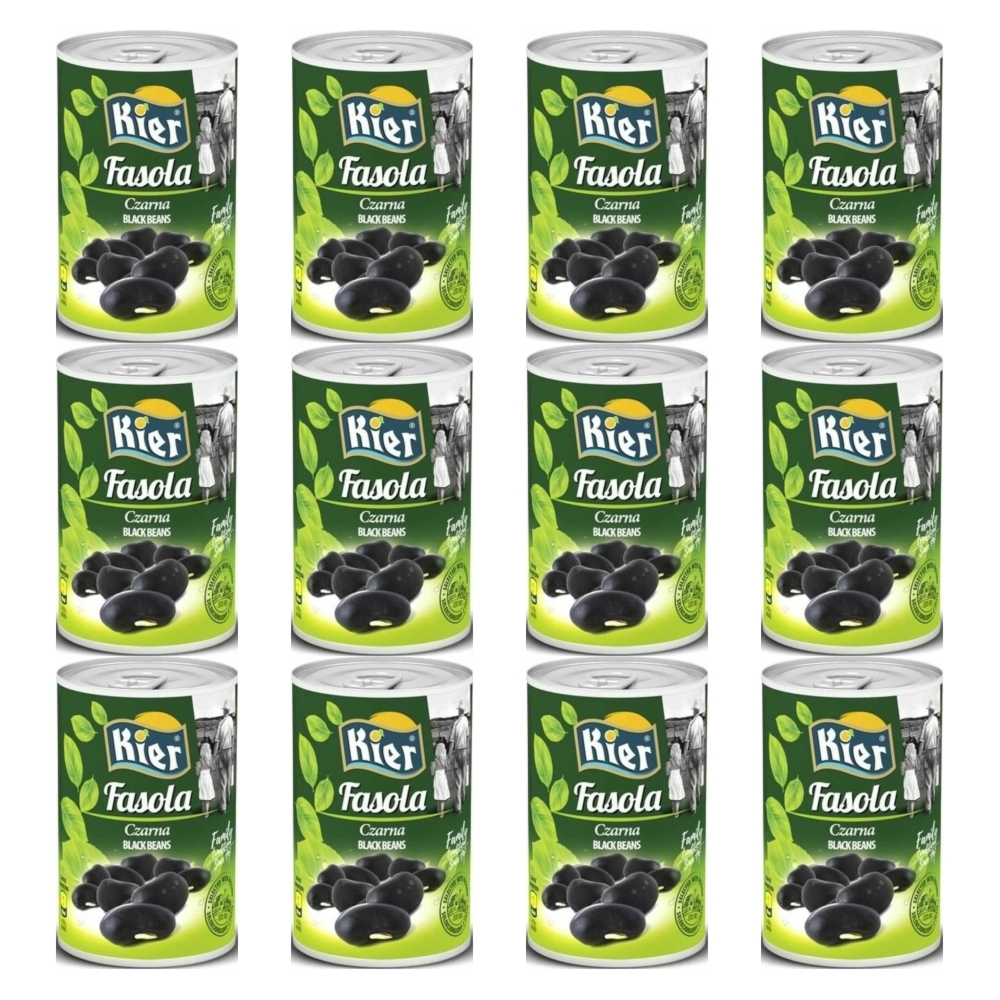12 x Fasola Czarna 400 g (240 g) - Kier