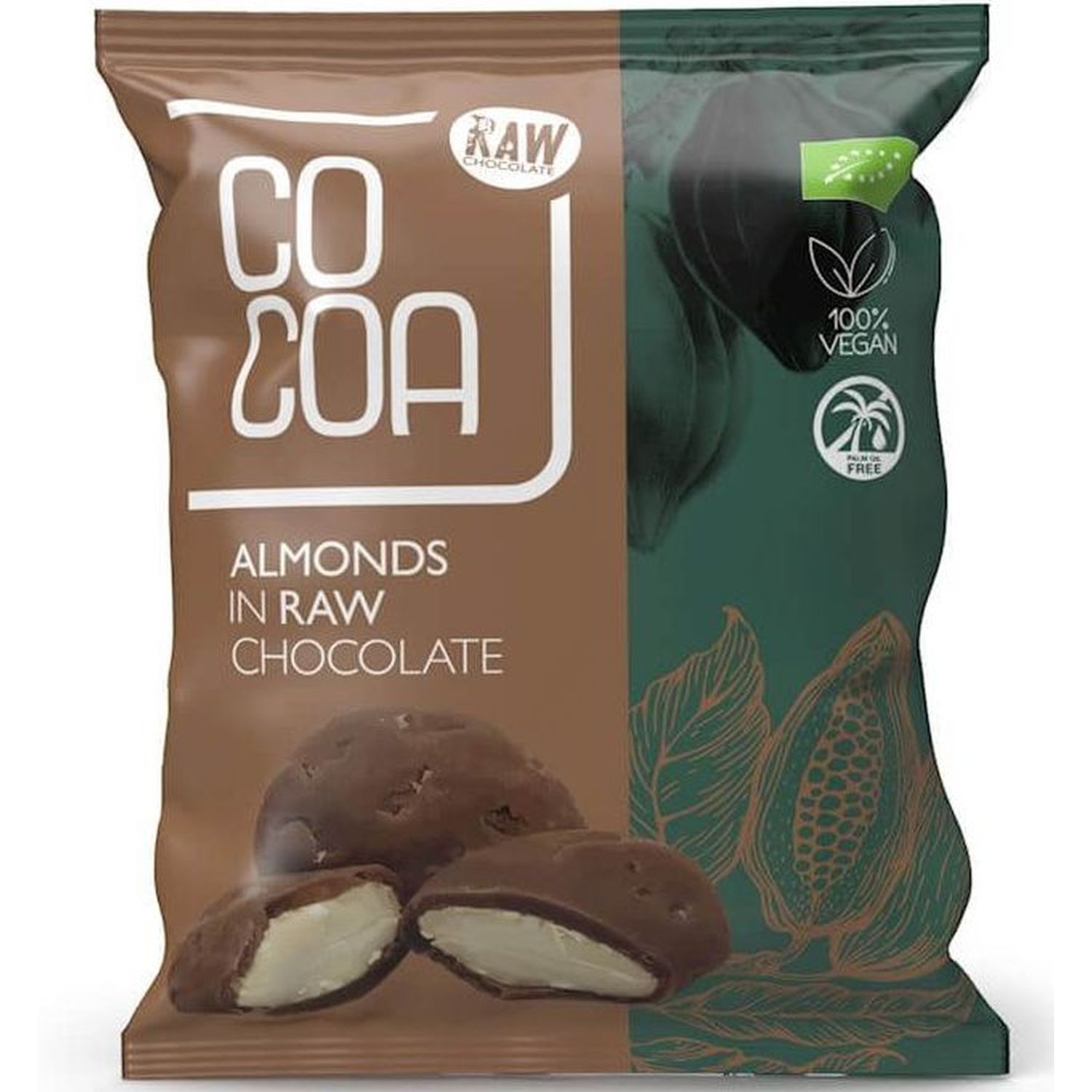 Migdały w Surowej Czekoladzie Bio 70 g - Cocoa