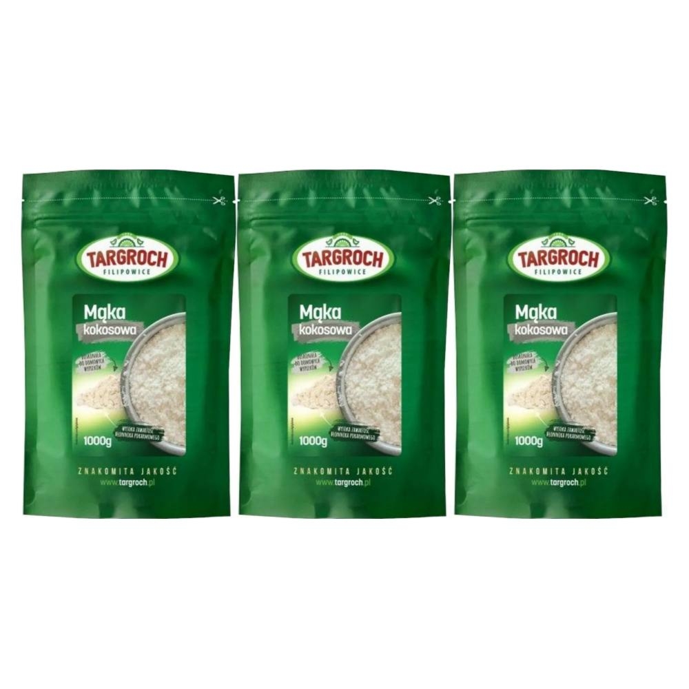 3 x Mąka Kokosowa 1 kg - Targroch