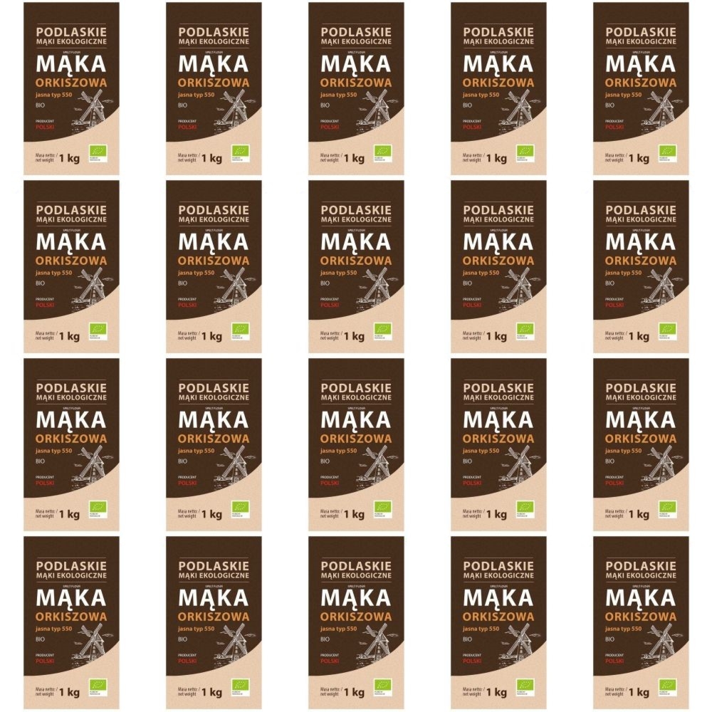 Polska Mąka Orkiszowa Jasna Typ 550 Bio 20 kg (20 x 1 kg) BioLife