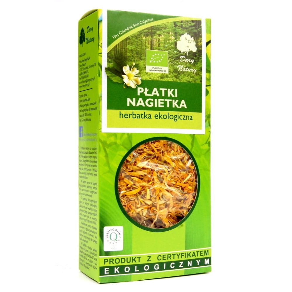 Płatki Nagietka Herbatka Ekologiczna 25 g - Dary Natury