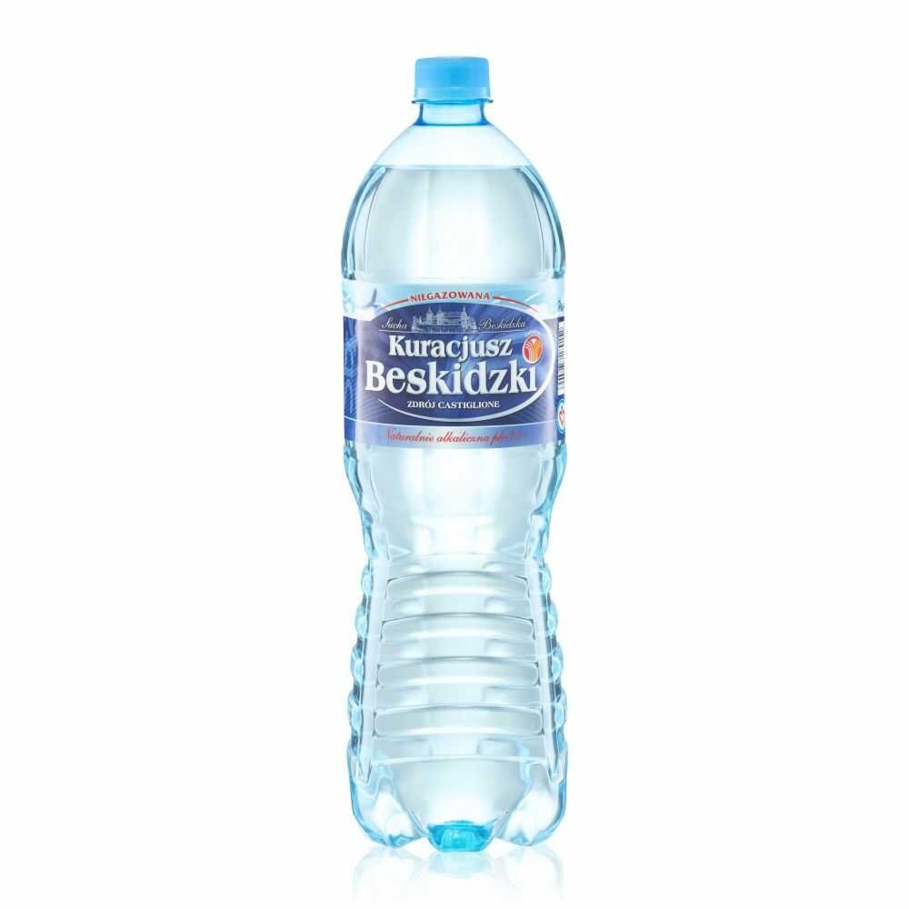 Woda Źródlana Naturalnie Alkaliczna ph 7,7 Niegazowana 1,5 l - Kuracjusz Beskidzki (30.09.2026) BEZ KAUCJI