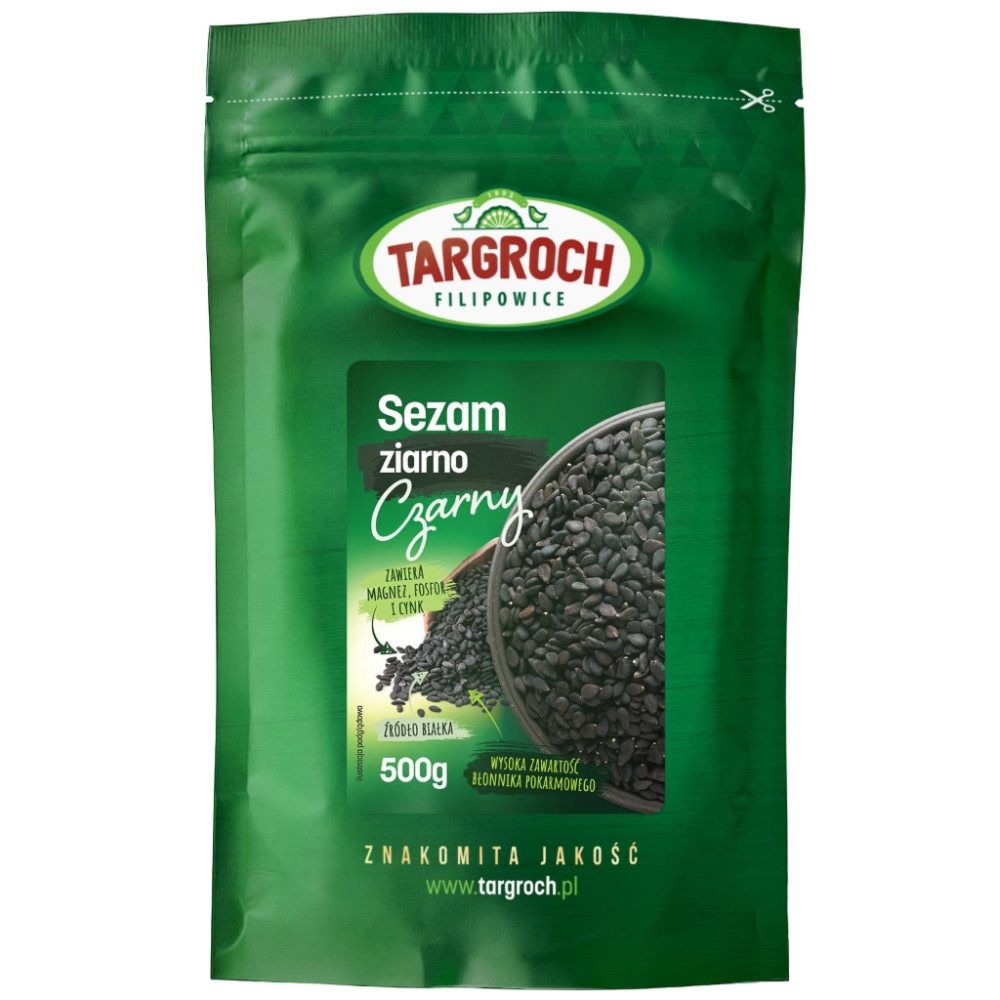 Sezam Czarny Ziarno 500 g - Targroch