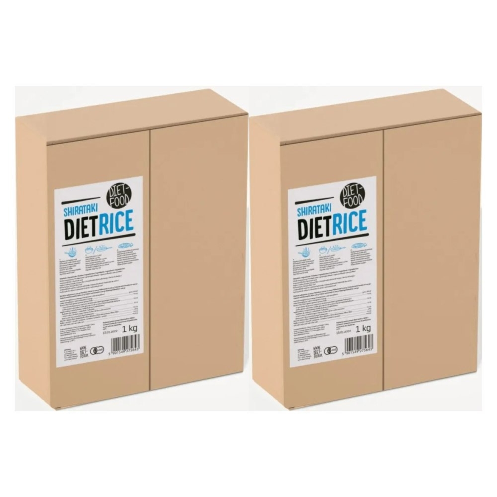 2 x Makaron Konjac Rice 1,4 kg (1 kg) - Diet Food - Makaronik Keto w kształcie Ryżu