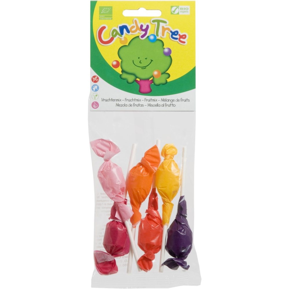 Lizaki Okrągłe Mix Bio Bezglutenowe 60 g (6x 10 g) - Candy Tree