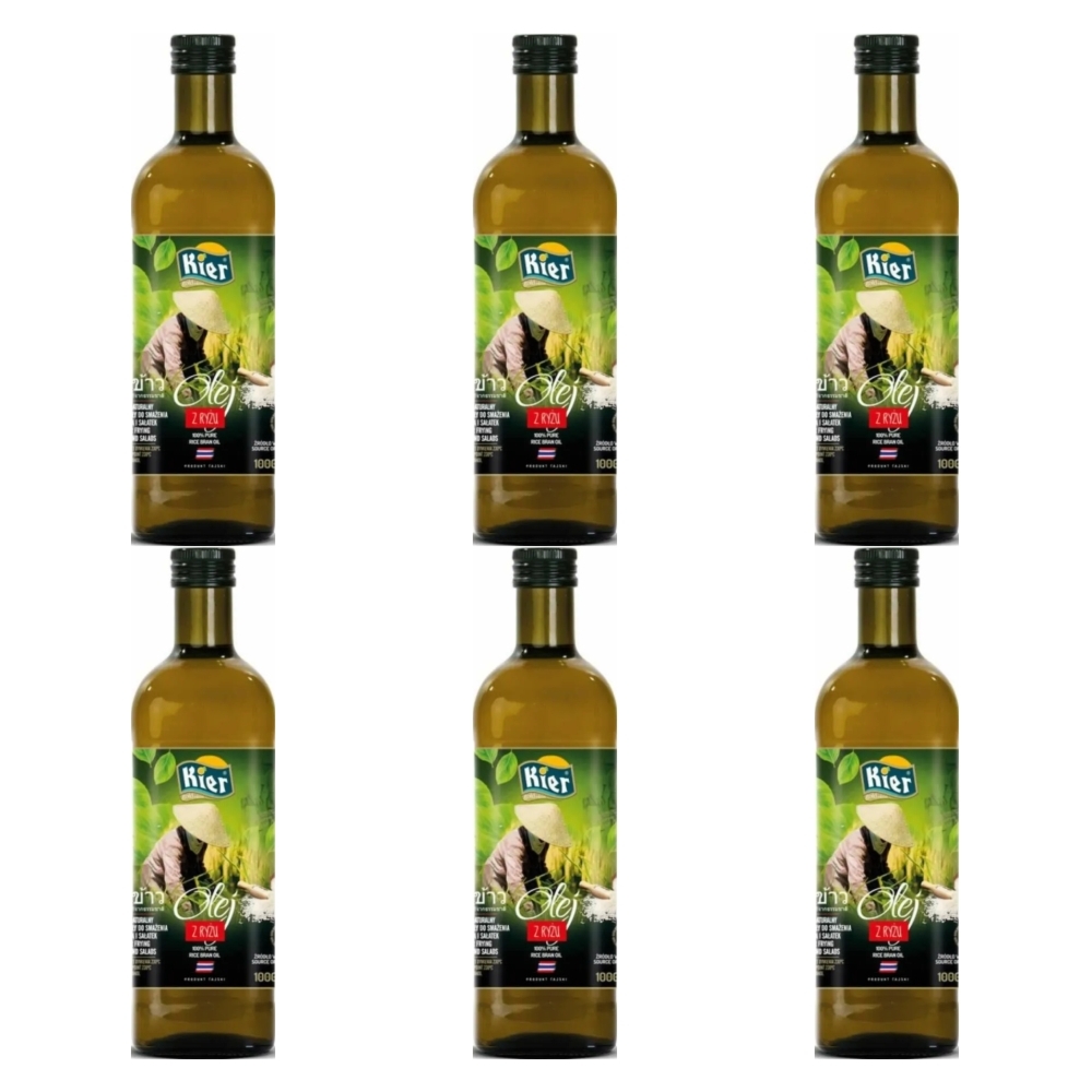 6 x Olej z Ryżu Rafinowany 1 l - Kier
