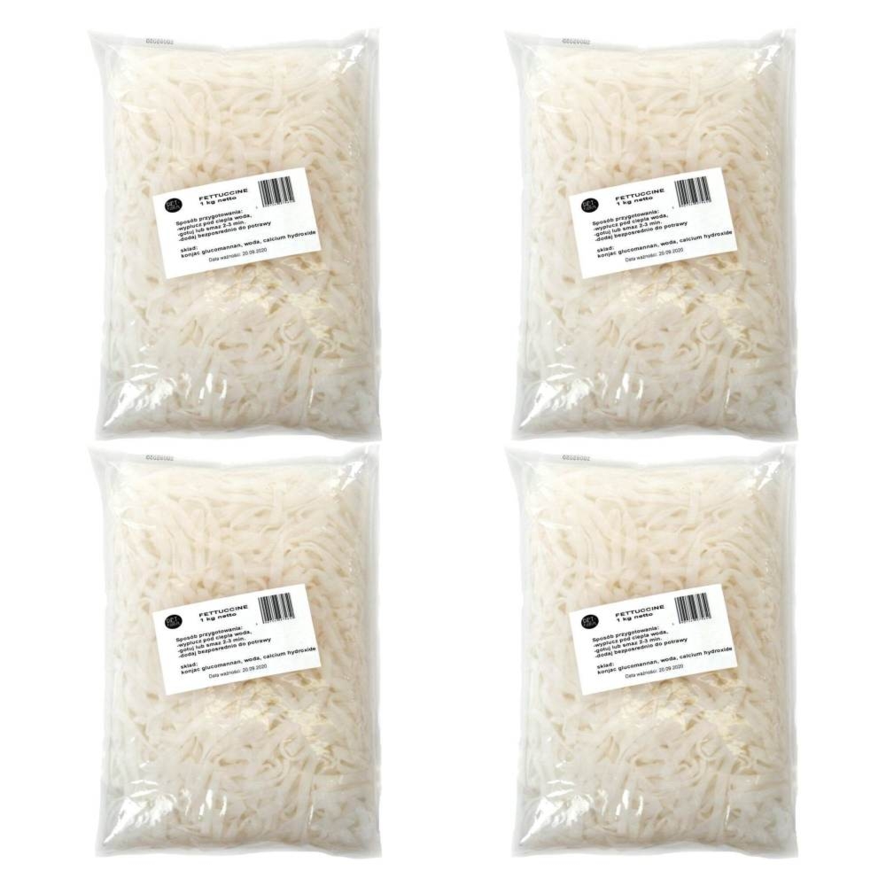 4 x Makaron Konjac Fettuccine 1,4 kg (1 kg) - Diet Food