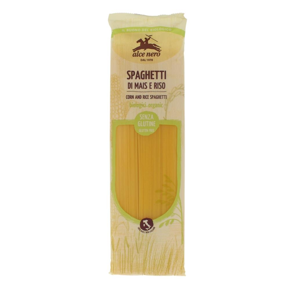 Makaron Kukurydziano - Ryżowy Spaghetti Bezglutenowy Bio 250 g - Alce Nero