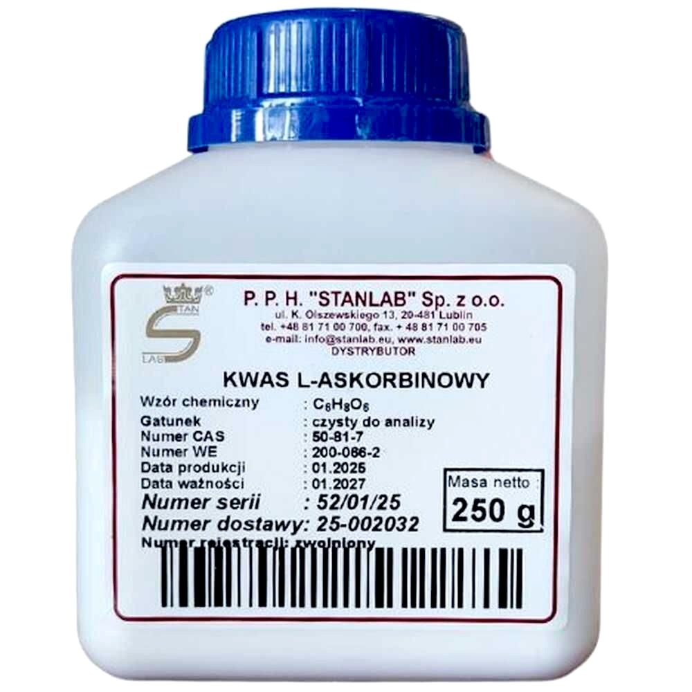 Kwas L-askorbinowy CZDA 250 g - Stanlab