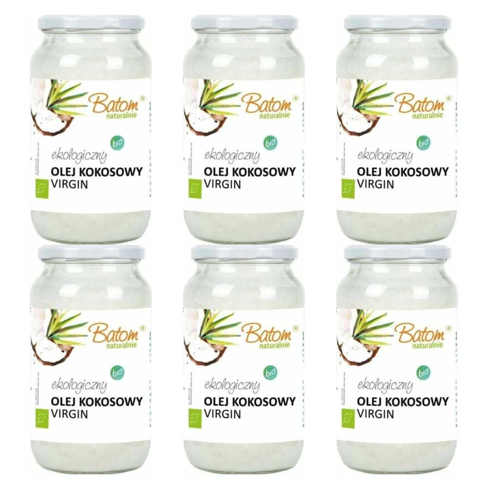 6 x Olej Kokosowy Virgin Bio 1 l - Batom
