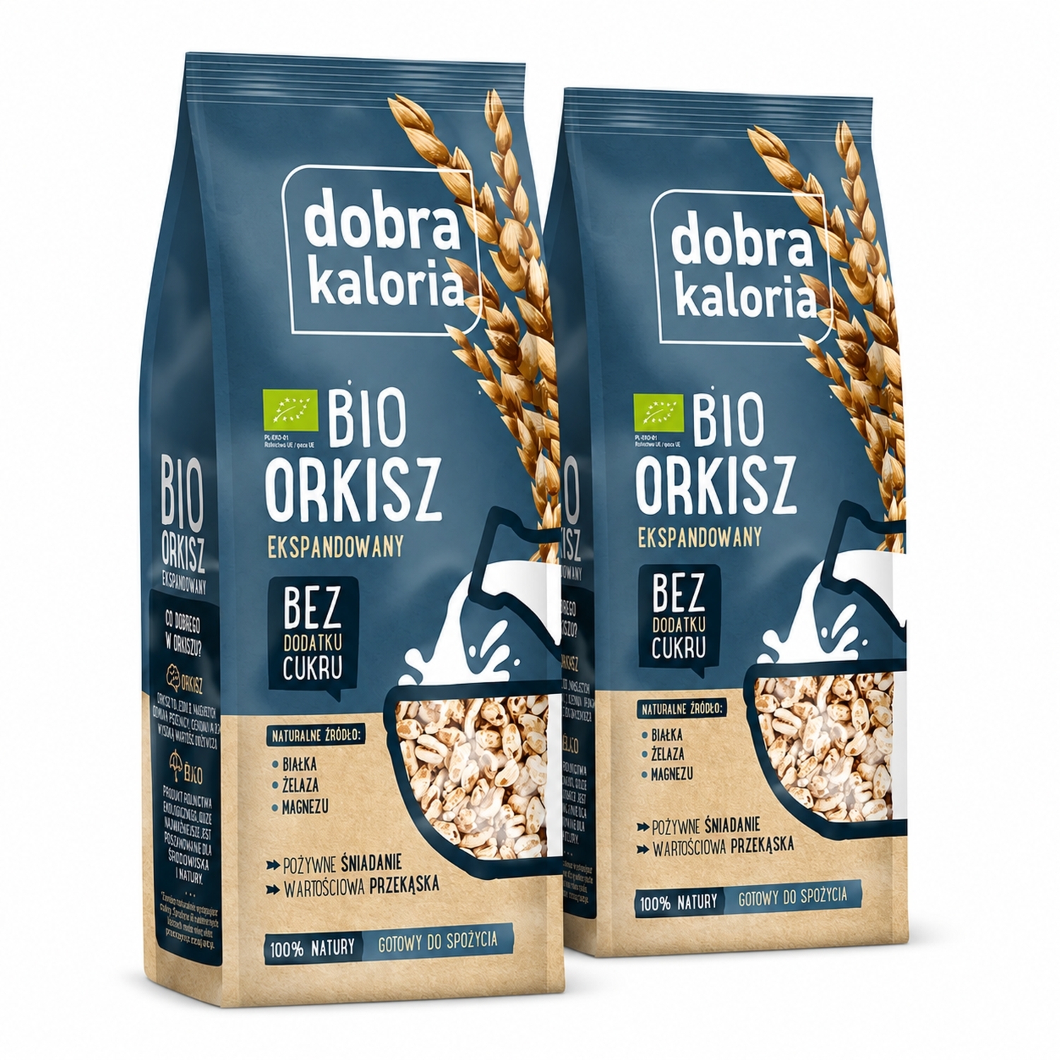 2 x Orkisz Ekspandowany Bio 100 g - Dobra Kaloria