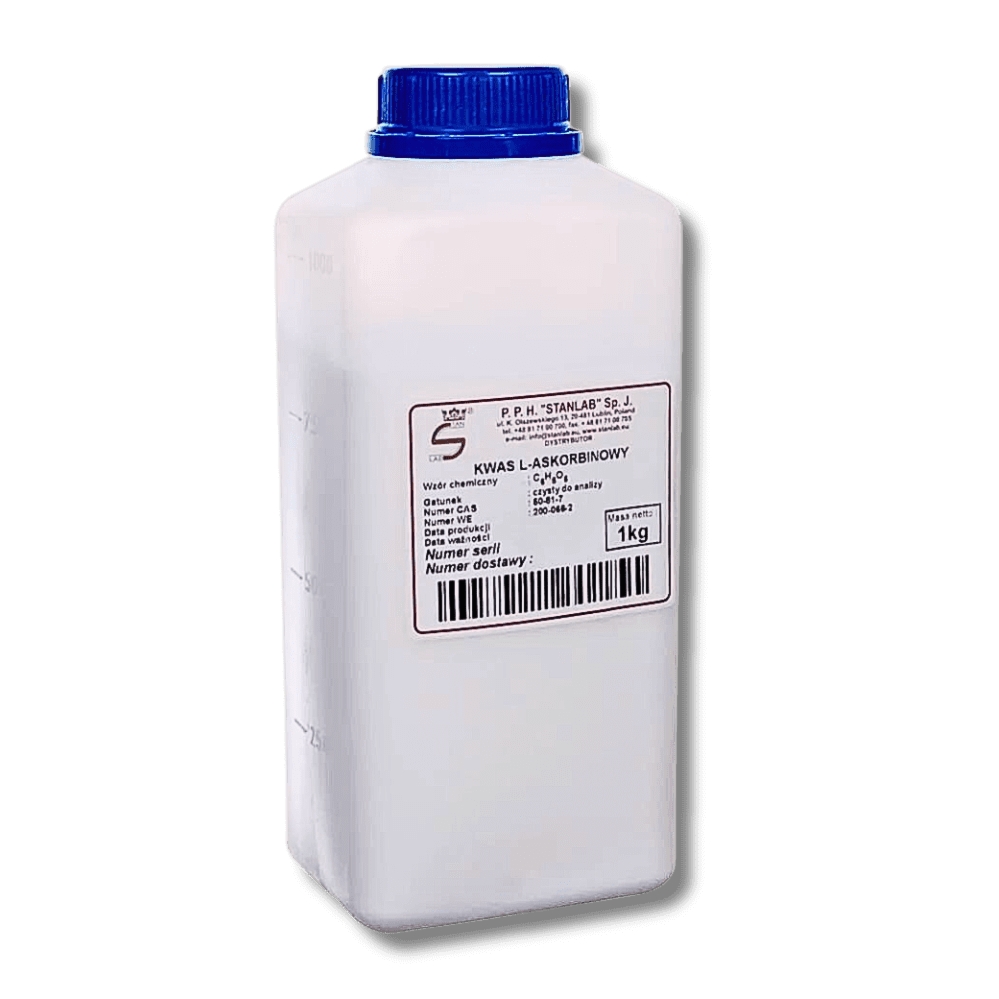 Kwas L-Askorbinowy 1 kg Witamina C CZDA 1000 g  Stanlab ( Ascorbic Acid )