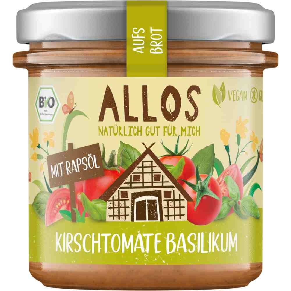Pasta Kremowa z Pomidorami Cherry i Bazylią Bezglutenowa Bio 140 g Allos