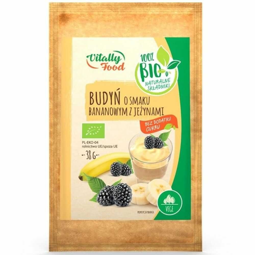 Bio Budyń o Smaku Bananowym z Jeżynami 38 g - Wodzisław