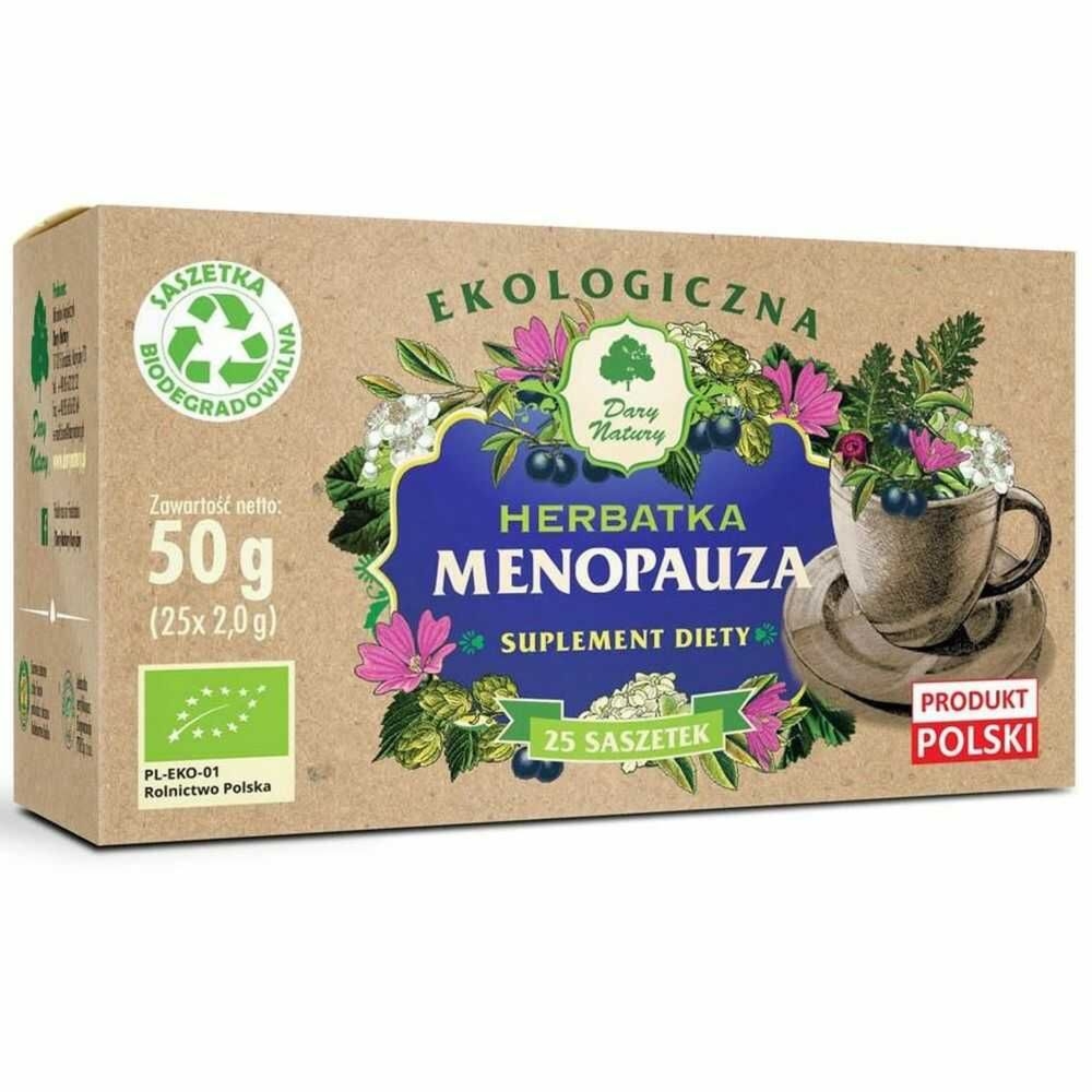 Herbatka Menopauza Eko 50 g (25x 2 g) - Dary Natury