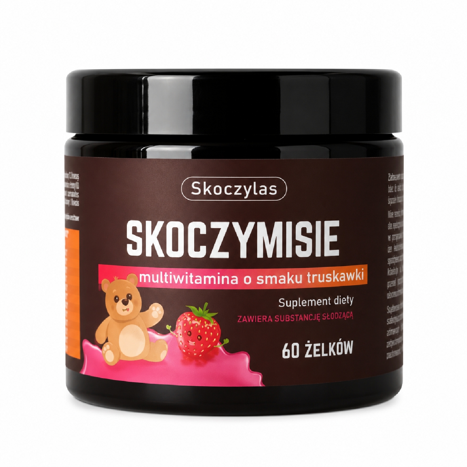 Skoczymisie Multiwitamina o Smaku Truskawki Suplement Diety 60 Żelków Skoczylas