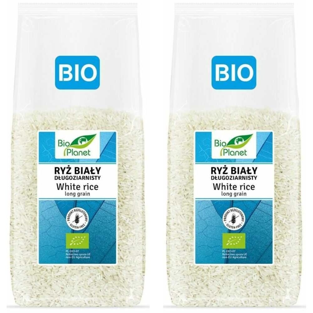 2 x Ryż Biały Długoziarnisty Bezglutenowy Bio 1 kg - Bio Planet