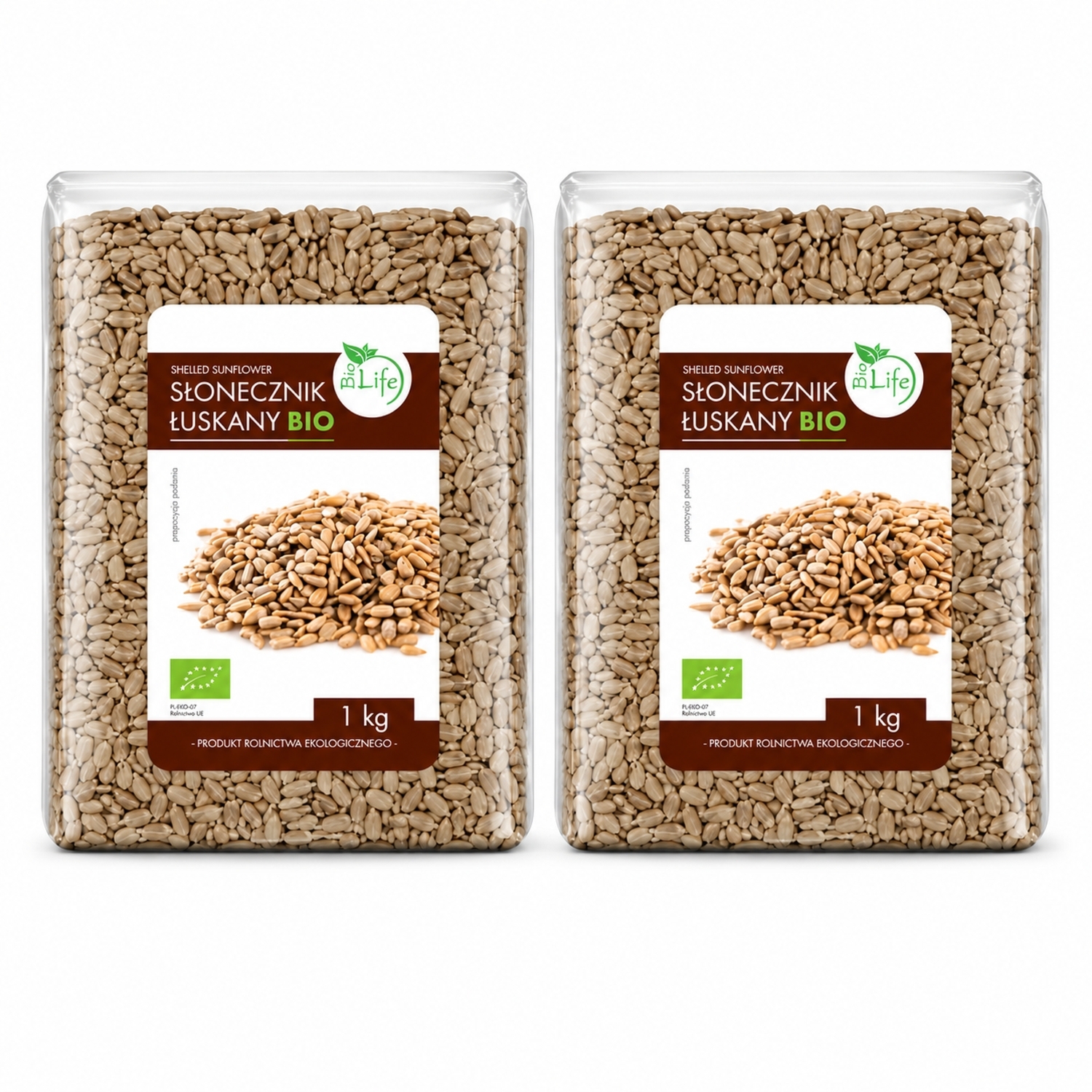 2 x Słonecznik Łuskany Bio 1 kg - Biolife