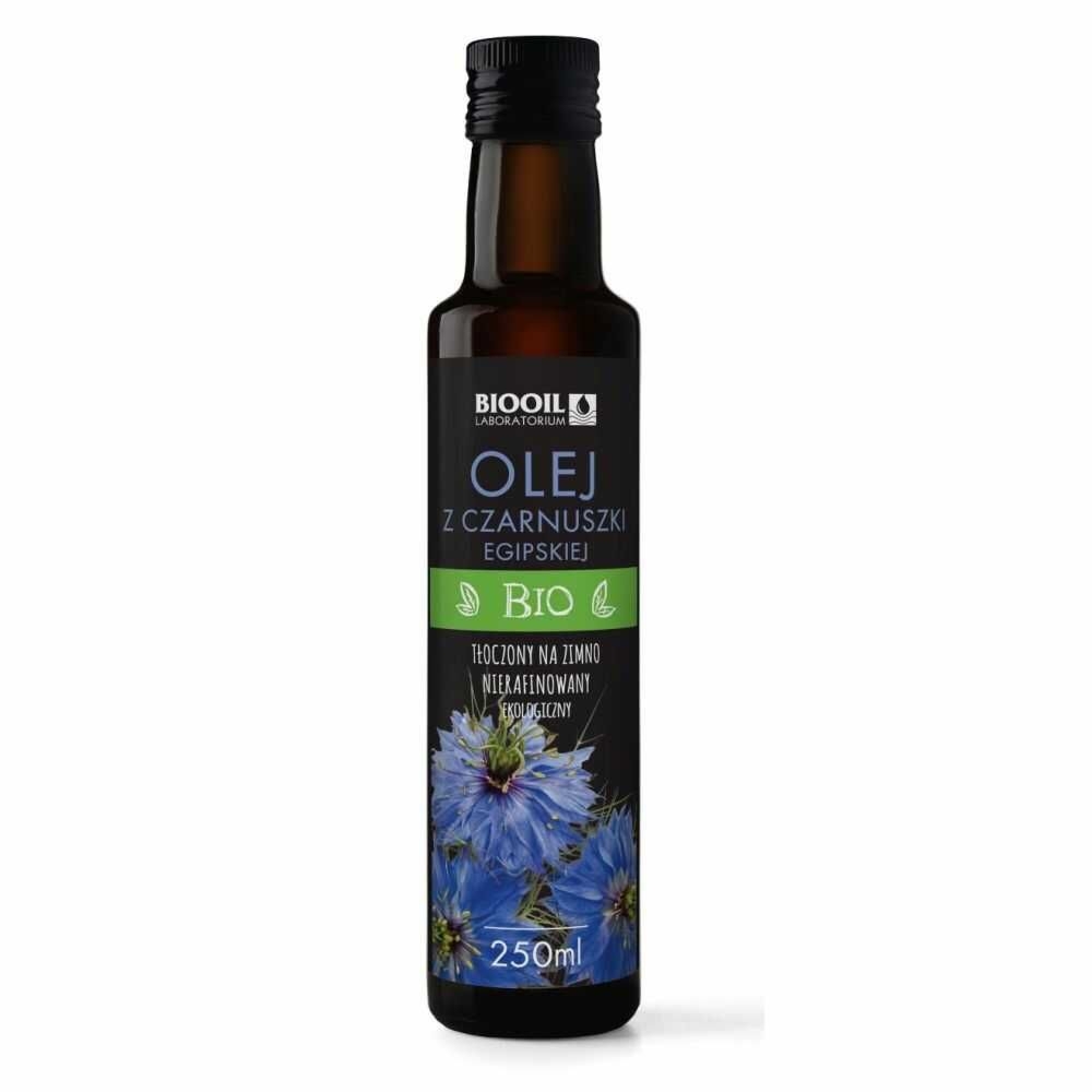 Olej z Czarnuszki Egipskiej Tłoczony Na Zimno Nierafinowany Bio 250 ml - Biooil