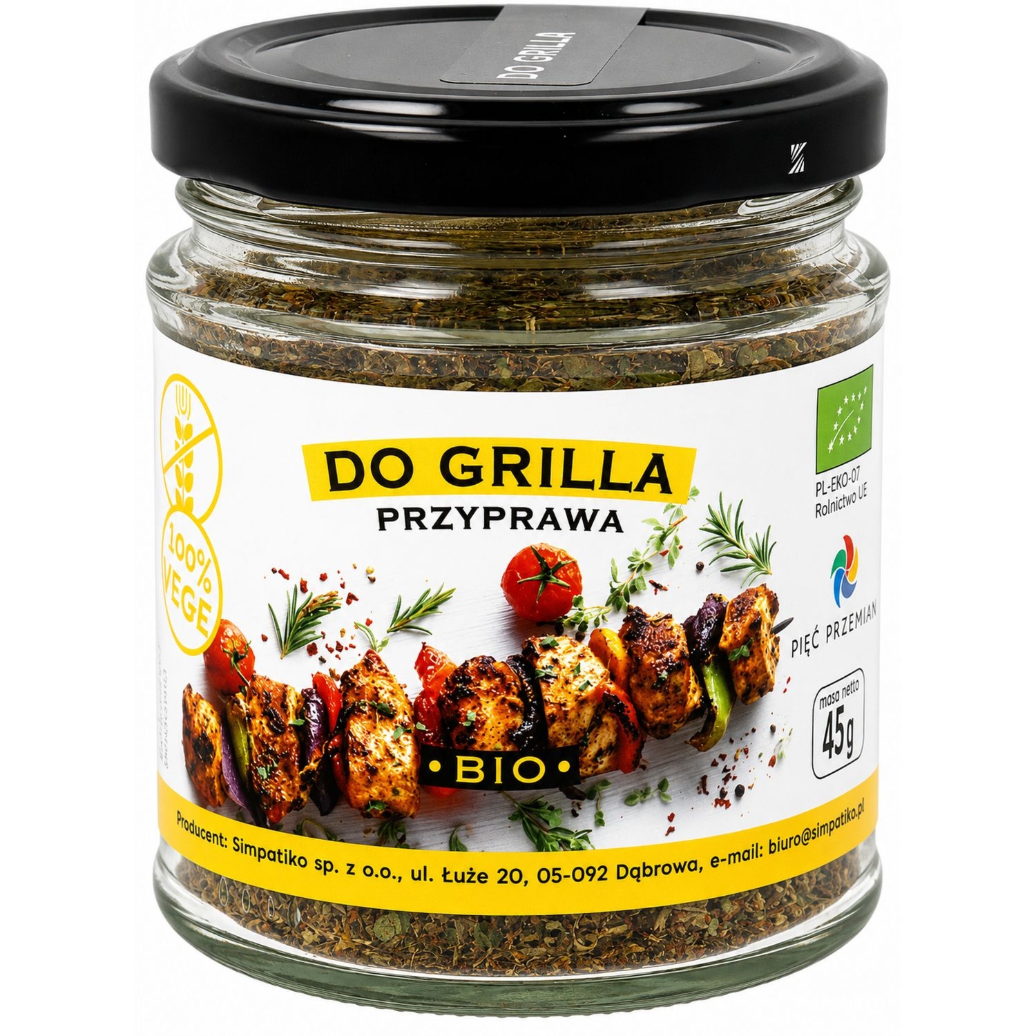 Przyprawa do Grilla BIO 45 g - Pięć Przemian