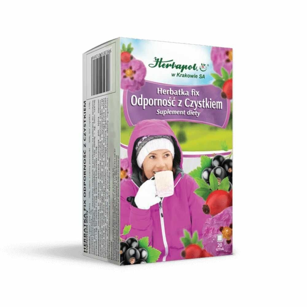 Herbatka Odporność z Czystkiem FIX 40 g (20x 2 g) - Herbapol Kraków