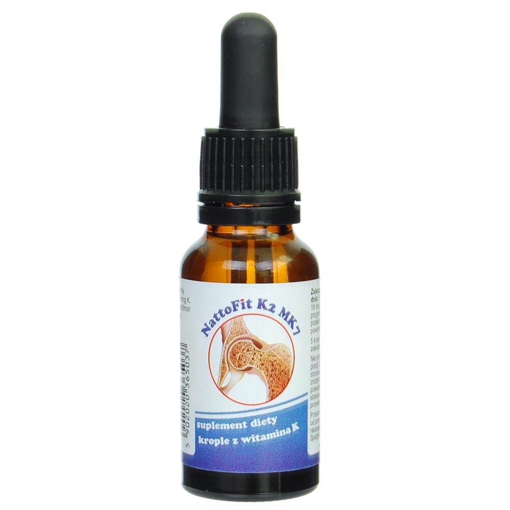 Witamina K2 MK7 Krople NattoFit 20 ml Niebieska - Proved