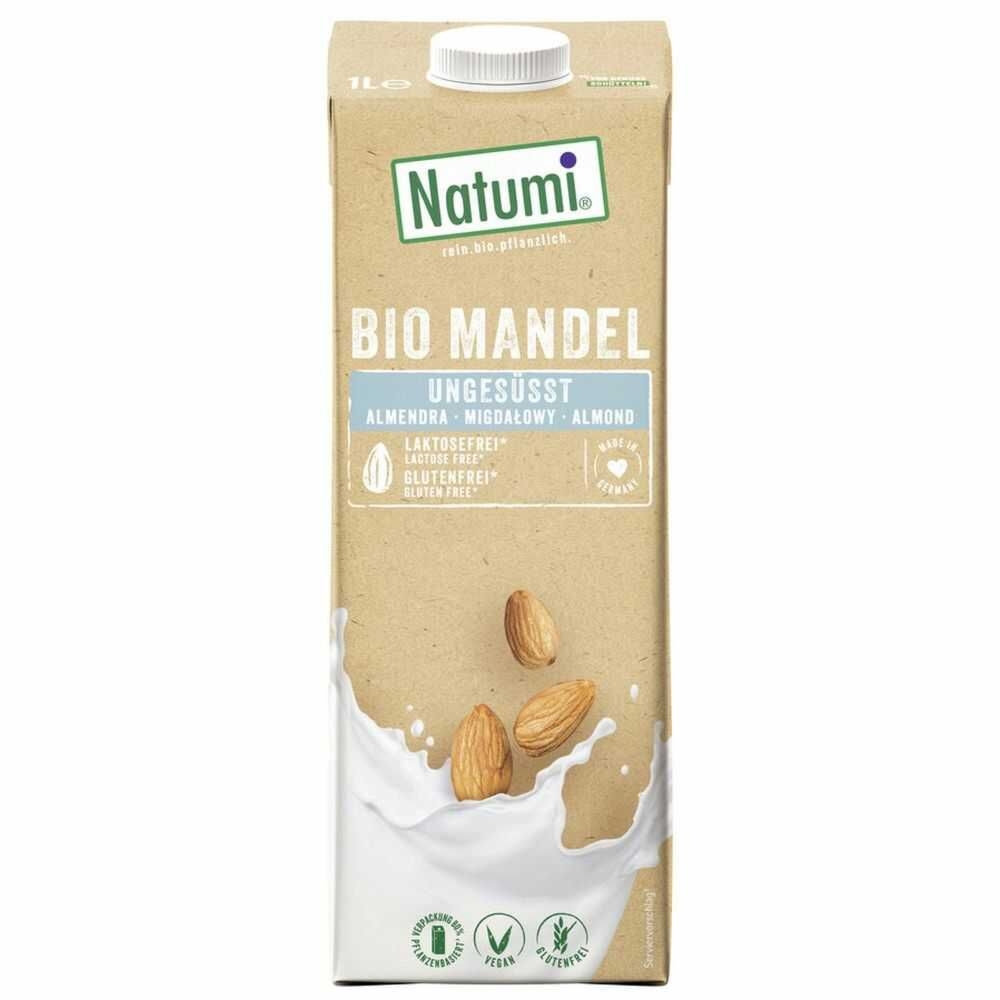 Napój Migdałowy Bez Dodatku Cukrów Bezglutenowy Bio 1 L UHT - Natumi