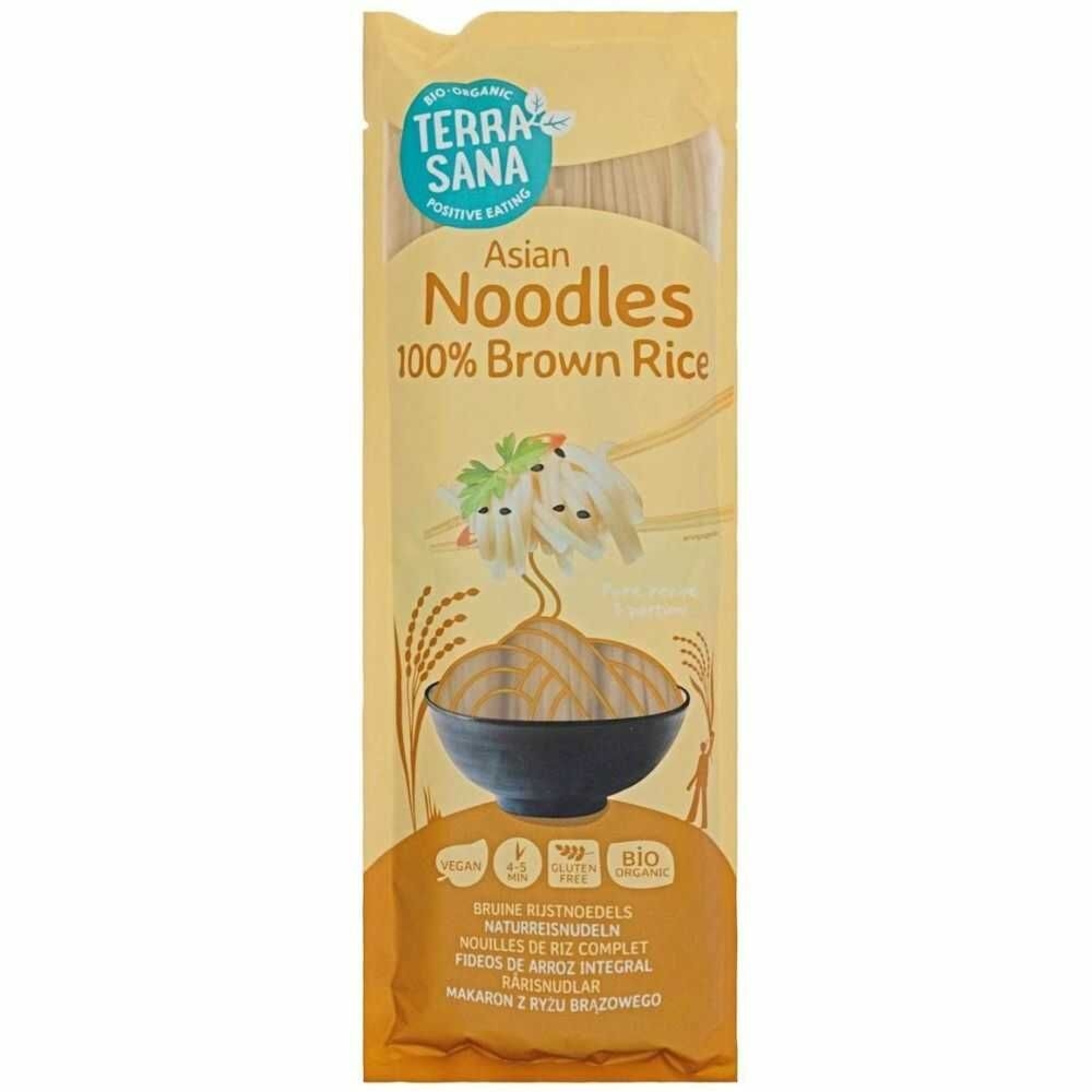 Makaron z Ryżu Brązowego Bezglutenowy BIO 250 g - Terrasana