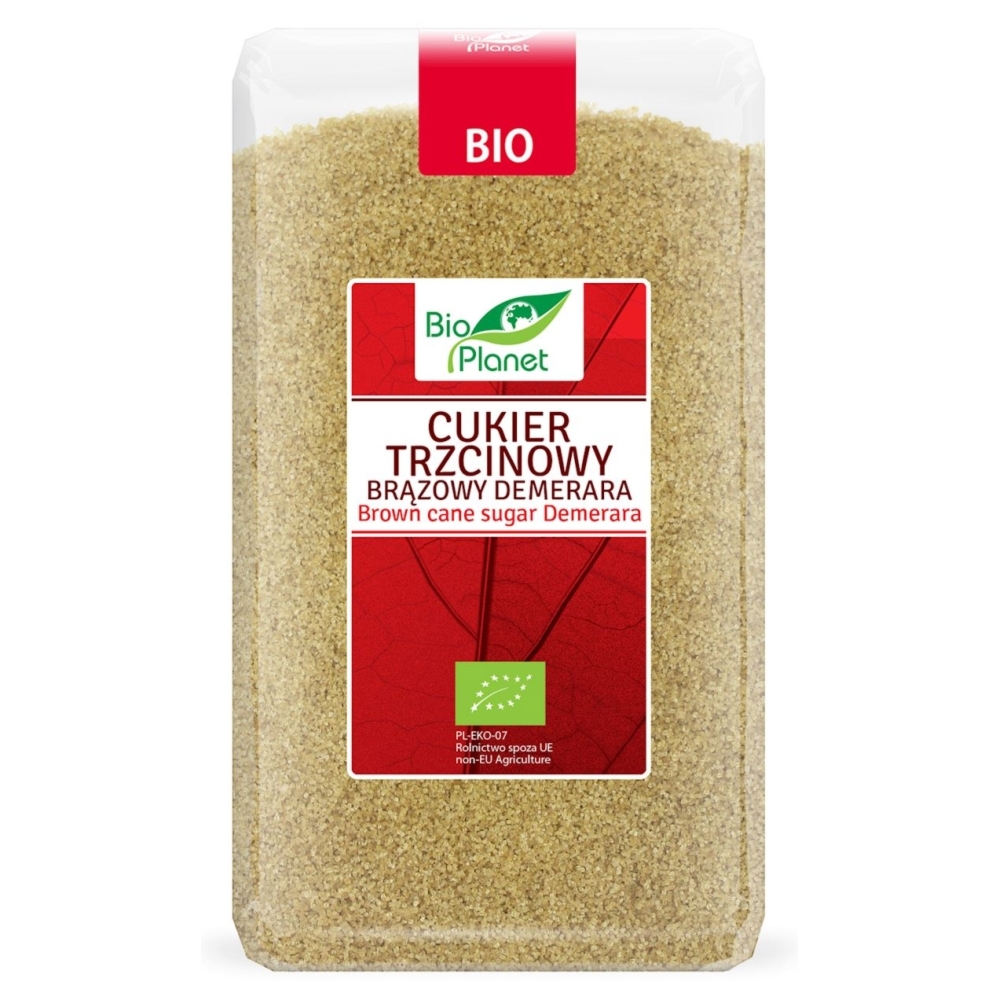 Cukier Trzcinowy Brązowy Bio 1 kg - Bio Planet