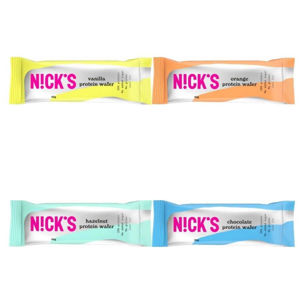 4 x Wafelek Proteinowy 40 g Mix Smaków Nicks