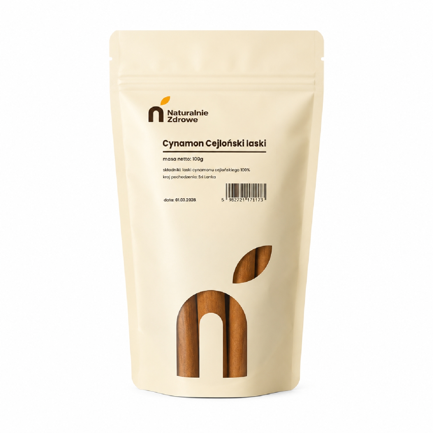Cynamon Cejloński Laski 100g Naturalnie Zdrowe