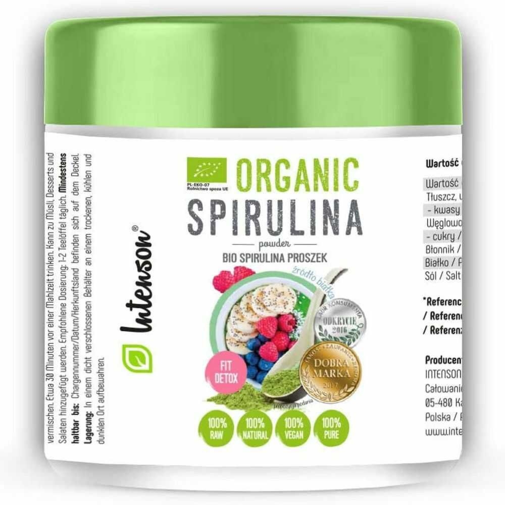 Spirulina Proszek BIO 100 g - Intenson