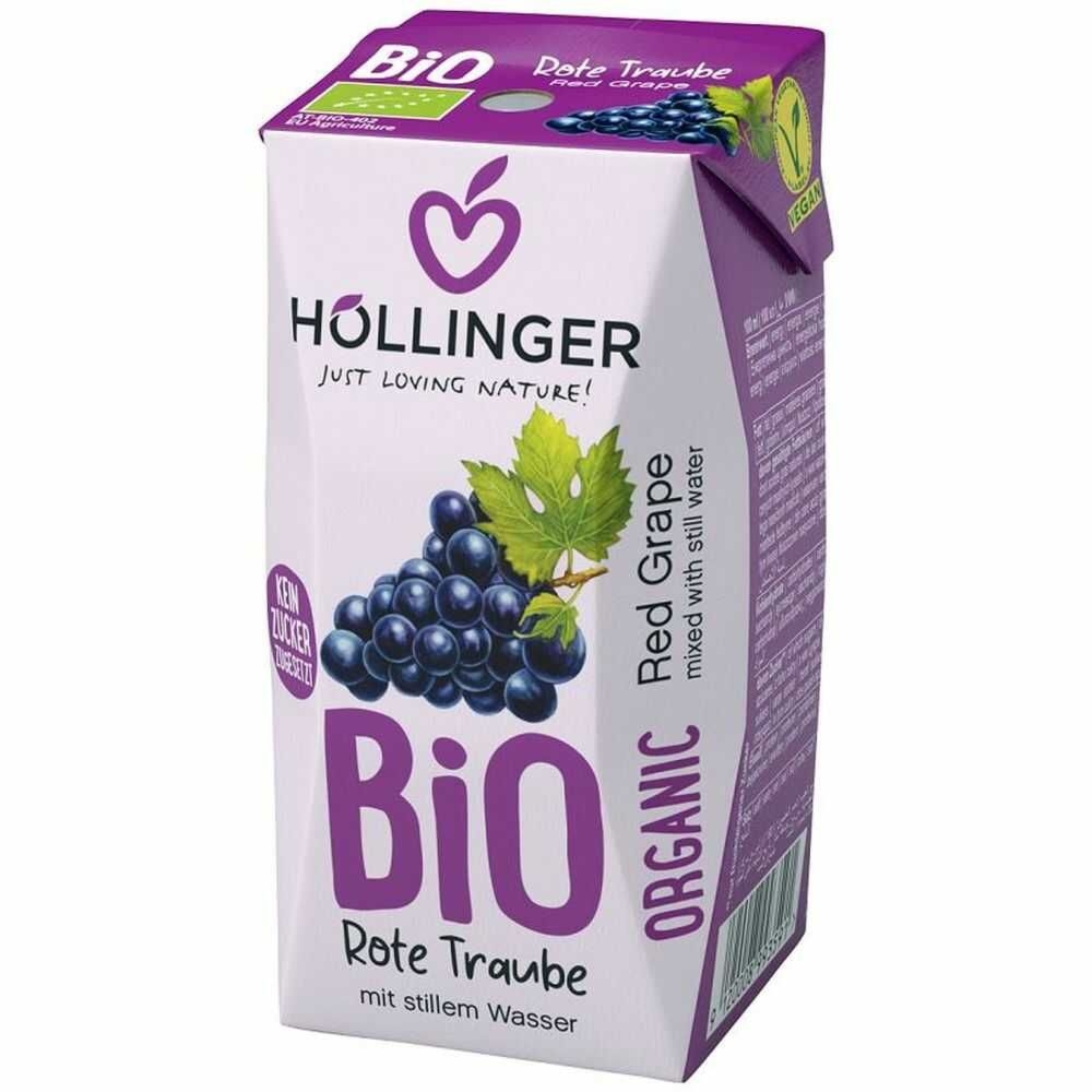 Nektar z Czerwonych Winogron Bio 200 ml - Hollinger