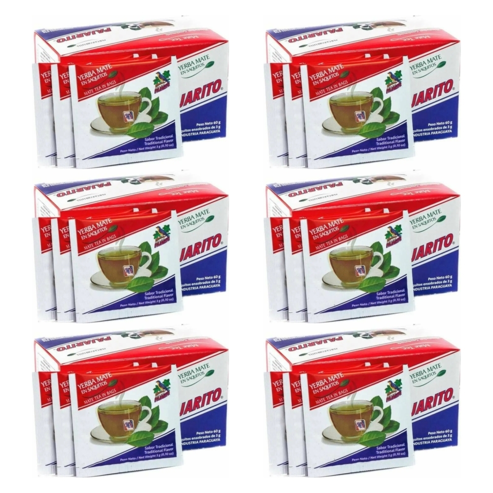6 x Yerba Mate Pajarito Tradicional Saszetki 60 g (20 x3 g)