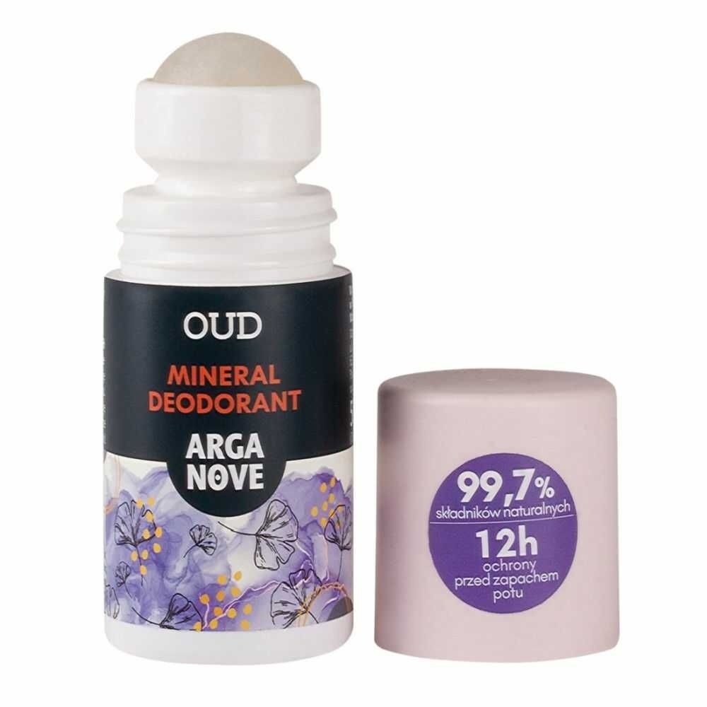 Dezodorant Roll-on Naturalny Ałunowy z Bio Arganem DRZEWO AGAROWE/ OUD 50 ml - Arganove