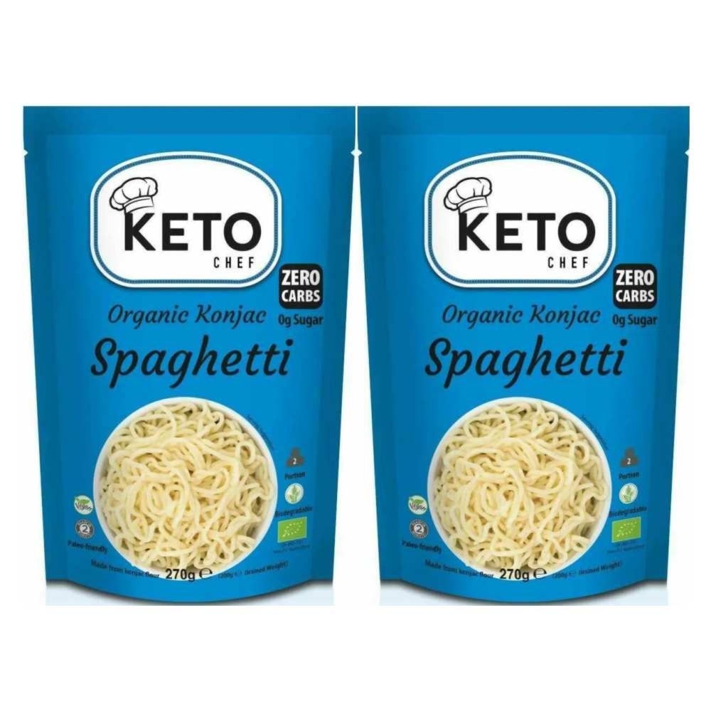2 x Makaron Keto (Konjac Typu Noodle Spaghetti) Bio 270 g (200 g) - Keto Chef