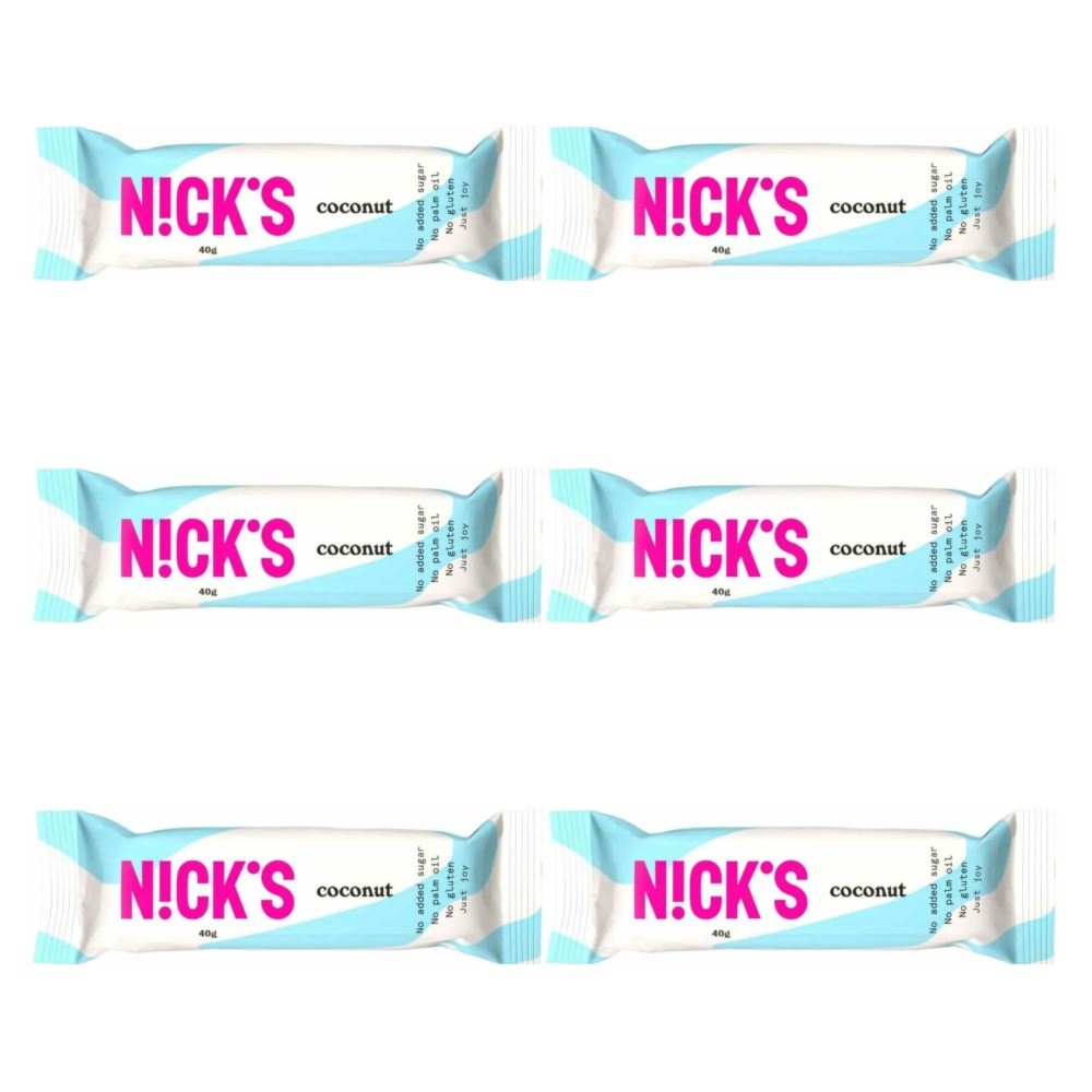 6 x Baton Kokosowy w Czekoladzie Mlecznej 40 g - Nicks