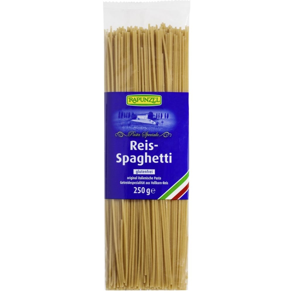 Makaron Ryżowy Razowy Spaghetti Bezglutenowy Bio 250 g - Rapunzel
