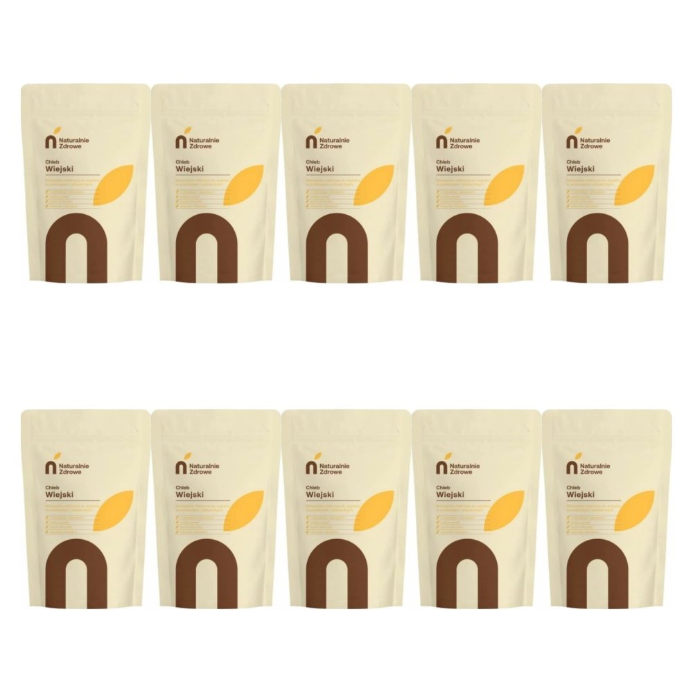 10 x Mieszanka Chlebowa CHLEB WIEJSKI 500 g - Naturalnie Zdrowe