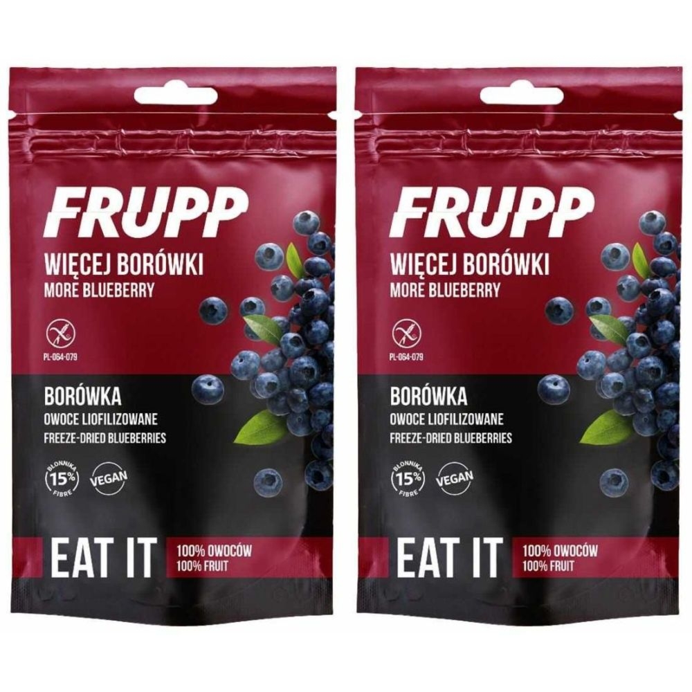 2 x Owoce Liofilizowane Borówka 15 g - Frupp