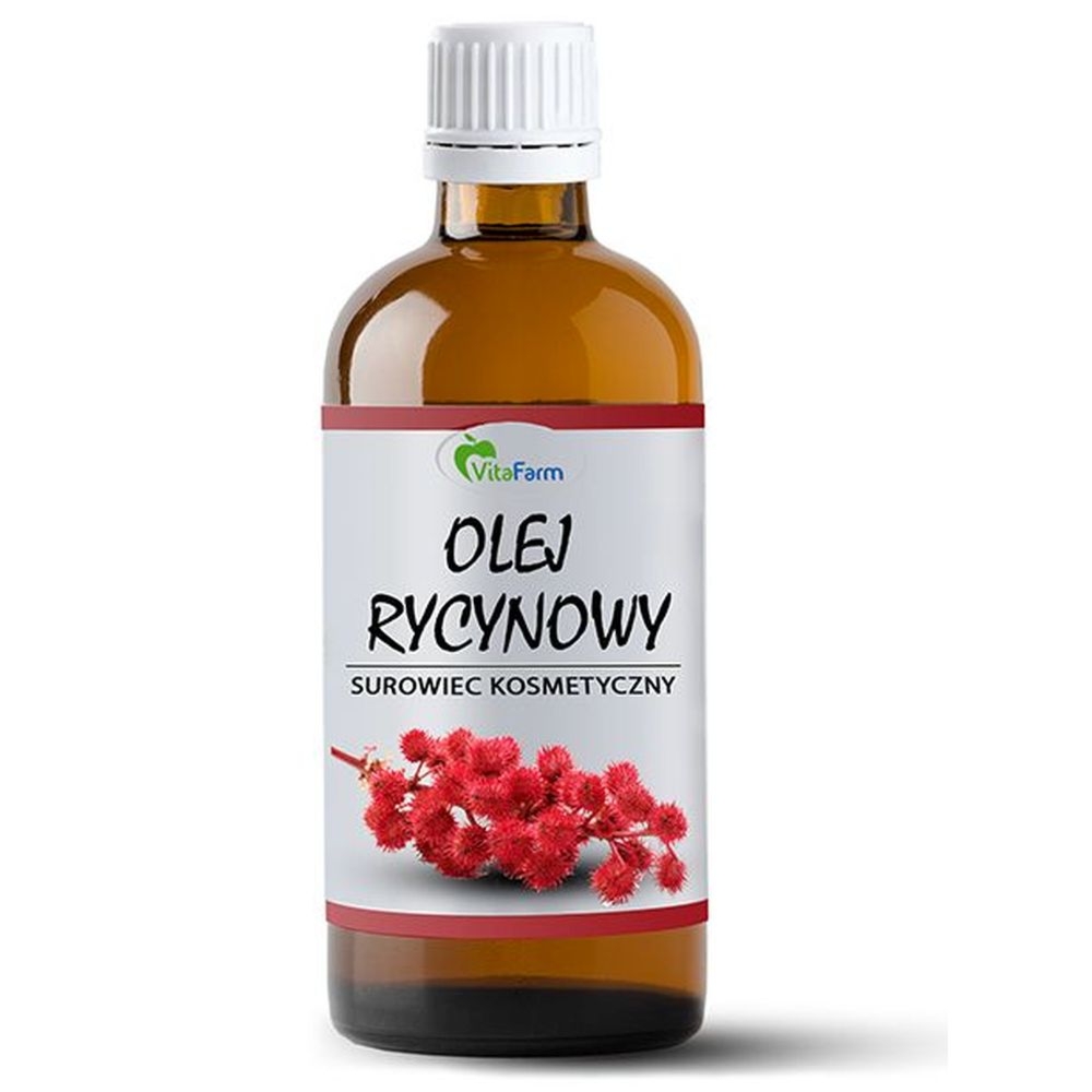 Olej Rycynowy Nierafinowany Tłoczony na Zimno 1 l - Vitafarm