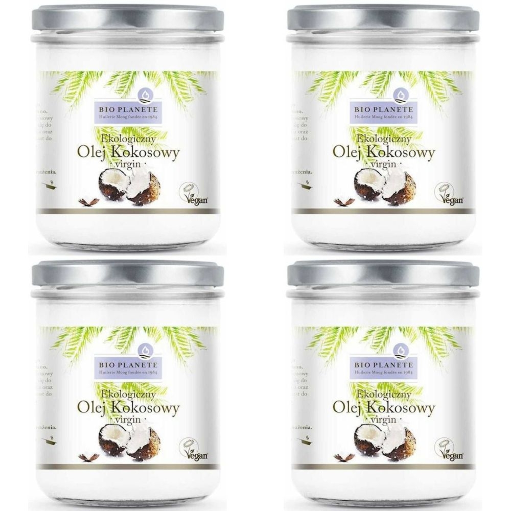 4 x Olej Kokosowy Nierafinowany Virgin Bio 400 ml - Bio Planete