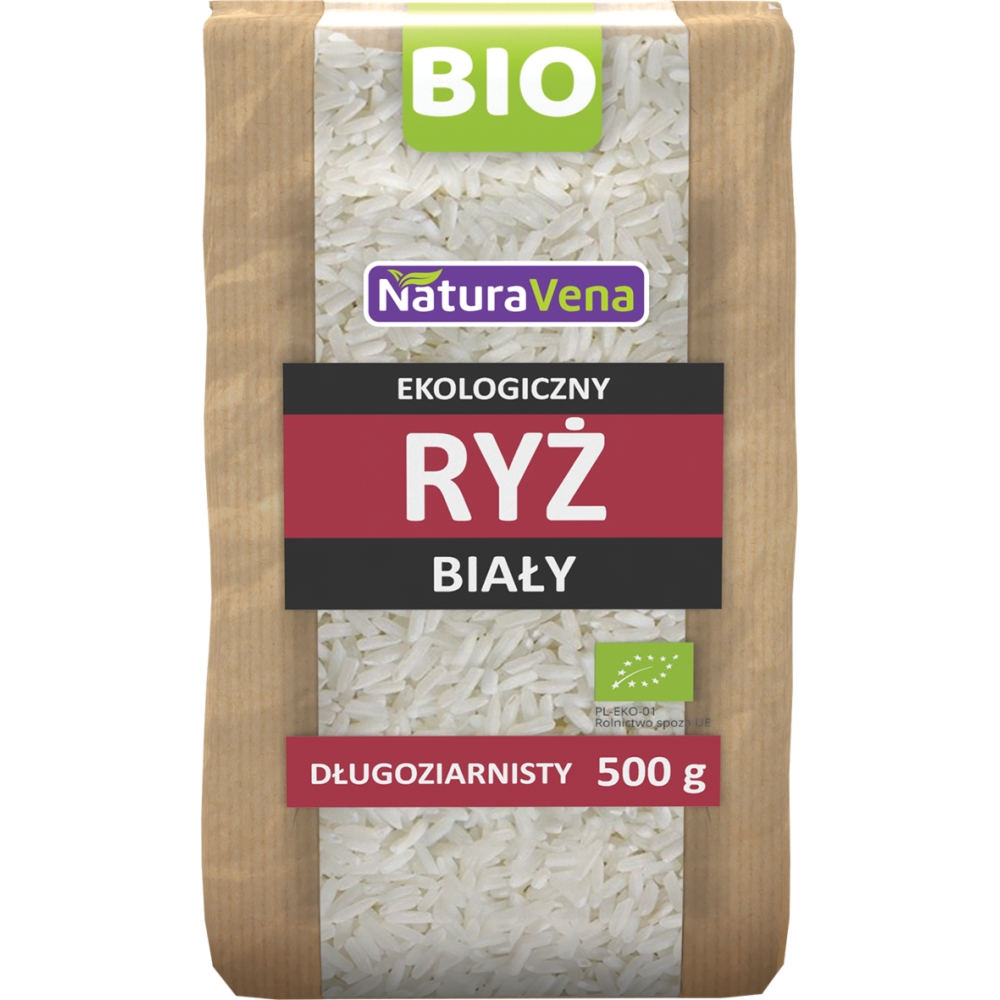 Ryż Długoziarnisty Biały Bio 500 g NaturAvena