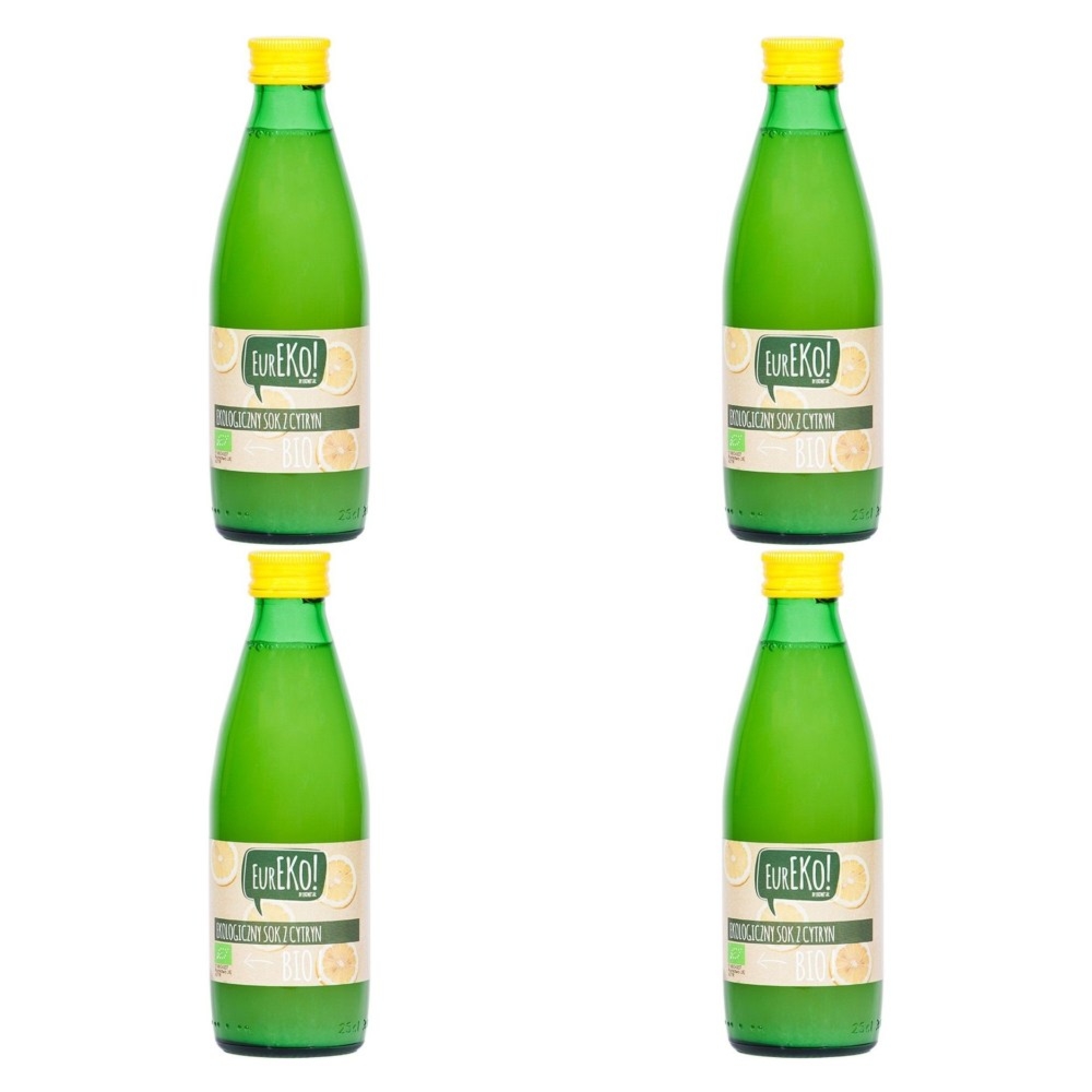 Zestaw 4 x Sok z Cytryn Bio 250 ml - Eureko